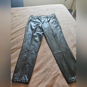 Maurices Black Faux Leather Pants